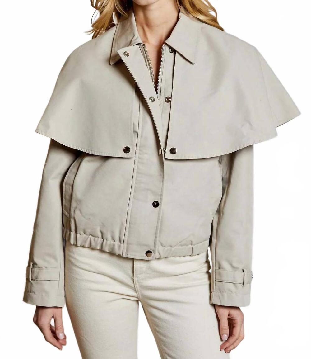 NEW DESIGN HISTORY sara rain coat in beige